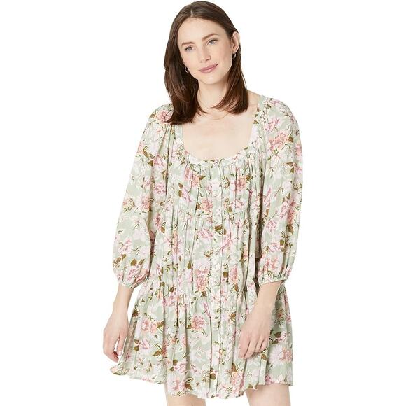 En Saison Tiered Ruffled Maris Mini Dress, Fully lined.  Sz M - Picture 2 of 15